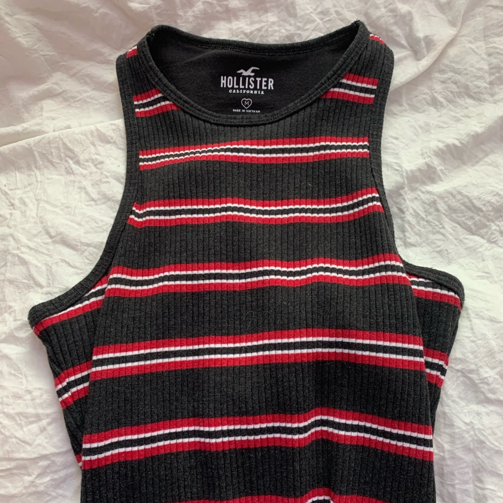 hollister striped bodysuit